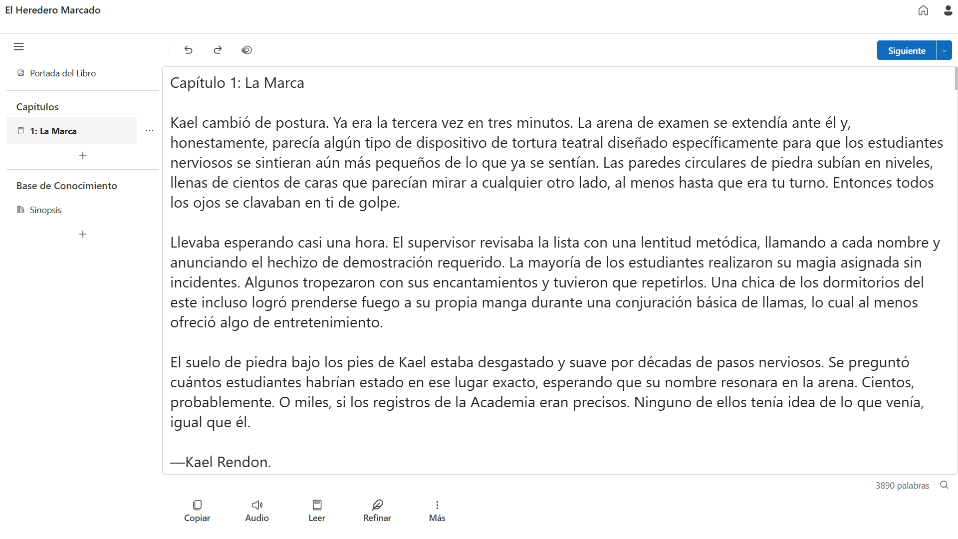 Editor de BooksWriter